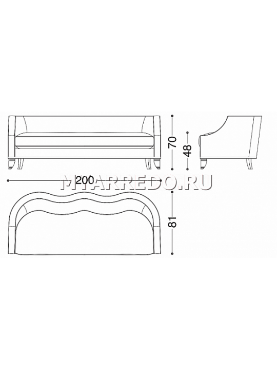 Диван ANGELO CAPPELLINI Opera 40053