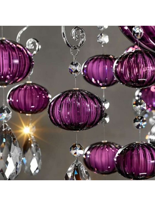 Люстра MASIERO (EMME PI LIGHT) LUXURY purple Globe / pL LeD