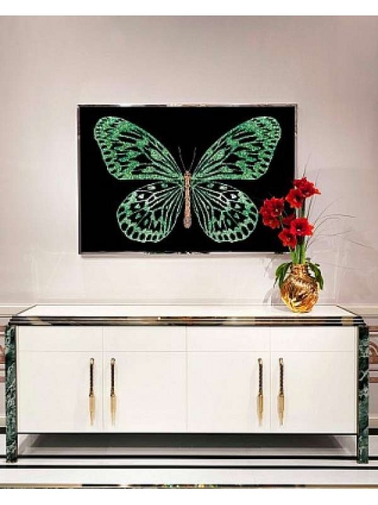 Панно, картина VISIONNAIRE (IPE CAVALLI) Salone del Mobile Milano Green Butterfly